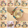 Vintage Women Ethnic Handmade Braided Quartz Watch Knitted Dreamcatcher Wristwatch Gifts @17 TT@88