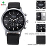 2017 Luxury Brand Quartz Wristwatch Men Leather Watches Male Stainless Steel Waterproof Wrist Fashion Casual Men Business Watch