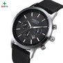 2017 Luxury Brand Quartz Wristwatch Men Leather Watches Male Stainless Steel Waterproof Wrist Fashion Casual Men Business Watch