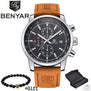 2017 BENYAR Watches Men Luxury Brand Quartz Watch Fashion Chronograph Sport Reloj Hombre Clock Male hour relogio Masculino