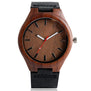 Simple Minimalist Nature Wood Quartz Wristwatch Men Women Novel Bamboo Modern Creative Watches Genuine Leather Strap Relogio