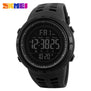 SKMEI Chronograph Sports Watches Men Silicone Countdown LED Digital Watch Military Waterproof Wristwatches Alarm Clock Male 1251