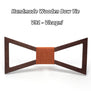 Mahoosive Brand Christmas Gift Fashion Handmade Wood Bow ties Bowtie Butterfly Gravata Ties For Men Geometric Wooden bow tie