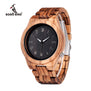 BOBO BIRD WM30 Mens Watches Zebra Wooden Watch Full Wood Band Quartz Watch For Men as Gift Accept OEM Customize Relogio