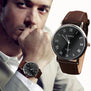 Lovesky 2017 New arrival Luxury Fashion Business Faux Leather Men's Quartz Analog Watch Wrist Watches Freeshipping & Wholesale
