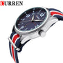 Curren Watches Men Top Brand Luxury Nylon Strap Wristwatches Men's Quartz Sports Watches relogio masculino 8195