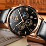Men Watches Luxury Brand LIGE Multi Function Mens Sport Quartz Watch Man Waterproof leather Business Clock Male Wrist Watch