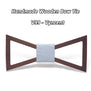 Mahoosive Brand Christmas Gift Fashion Handmade Wood Bow ties Bowtie Butterfly Gravata Ties For Men Geometric Wooden bow tie