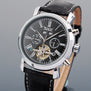 JARAGAR Full Calendar Tourbillon Auto Mechanical Mens Watches Top Brand Luxury Wrist Watch erkek kol saati Montre Homme