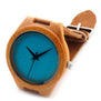 BOBO BIRD New Colorful Natural Bamboo Wood Men Watches With Real Leather Strap Relogio Masculino In Gift Box