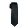 LS-840 Mens Tie Black Solid 100% Silk Classic Barry.Wang Tie+Hanky+Cufflinks Set For Men Formal Wedding Party Free Shipping