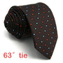 A37 Brown Blue Red Polka Dots Men's Ties Necktie Silk Fashion Novelty Dress for male Classic Brand New extra long size Hankies