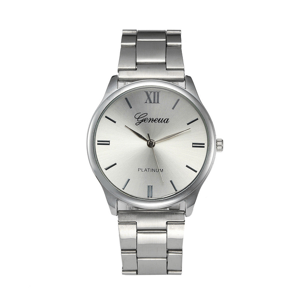2016 Hot Watches Men Geneva Top Brand Luxury High Quality Military army silver Clock Stainless Steel Analog Relogio Masculino