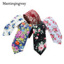 Mantieqingway Business Ties For Men Wedding Fashion Cotton Floral Necktie Tie Printed Skinny Mens Ties Slim 6cm Gravata Brand