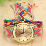 Vintage Women Ethnic Handmade Braided Quartz Watch Knitted Dreamcatcher Wristwatch Gifts @17 TT@88