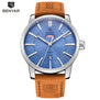 Relogio Masculino BENYAR Luxury Brand Analog Display Date Men's Quartz Watch 30M Waterproof Genuine Leather Strap Casual Watch