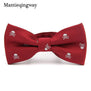 Mantieqingway Novelty Men's Polyester Silk Bow Tie Skull Bowtie for Tuxedo Banquet New Design Bowknot Ties for Wedding Groom