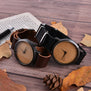 Bamboo Modern Wristwatch Analog Nature Wood Fashion Soft Leather Creative Birthday Gifts Wooden Watches Quartz Watch Men