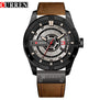 Mens Watches Top Brand Luxury Watch Men Date Display Leather Strap Creative Quartz Wrist Watches relogio masculino CURREN 8301
