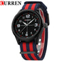 Curren Watches Men Top Brand Luxury Nylon Strap Wristwatches Men's Quartz Sports Watches relogio masculino 8195