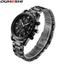 Calendar Function Watches Brand OUKESHI New Arrival Business Men Stainless Steel Quartz Wristwatches Relogio Masculino OKS27