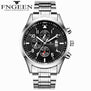 FNGEEN Men Luxury Fashion Quartz Watch business Casual Calendar Wristwatches Male Waterproof Stainless Watches relogio masculino