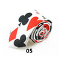 New 2inch wide 7 Fashion "Playing Cards / Poker White"Pattern Party ties Polyester Woven Classic Men`s Neck Ties-Free Shipping