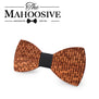 MAHOOSIVE Wood Bow Tie Wedding Decoration High Quality Handmade Wooden Bow Ties with Case Free Ultra-light Fashion