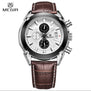 MEGIR Luxury Brand Military Watches Men Quartz Chronograph 6 Hands Leather Clock Man Sports Army Wrist Watch Relogios Masculino