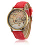 2016 New Cowboy strap Map Watch By Plane Watches Denim Fabric Quartz Watch 7 color for Women Men watches