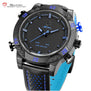 Kitefin Shark Sport Watch Brand Blue Outdoor Hiking Digital LED Electronic Watches Calendar Alarm Leather Band Men Clock /SH265