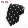 Jbersee Mens Ties silk Tie Slim Business Wedding Necktie Blue Ties Men Polka Dot Ties for Men Gravata 8cm LD8057