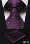 Check 3.4" Silk Fashion Mens Extra Long Tie Necktie Handkerchief Set #Q5 Pocket Square Classic Party Wedding