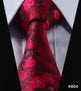 TF2005B8 Blue Floral Paisley 3.4" 100% Silk Jacquard Woven Classic Man's Tie Necktie