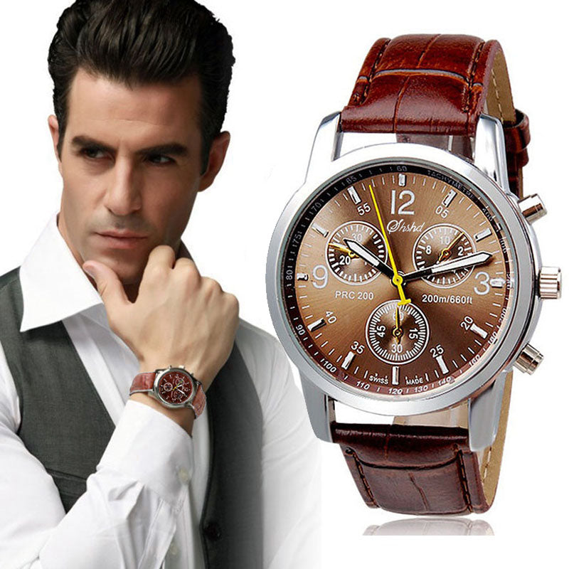 2018 Business Style Mens Watches New Top Brand Luxury Fashion Crocodile Faux Leather Mens Analog Watch Watches #VC830