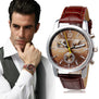 2018 Business Style Mens Watches New Top Brand Luxury Fashion Crocodile Faux Leather Mens Analog Watch Watches #VC830