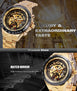 2017 WINNER Men Gold Watches Automatic Mechanical Watch Male Skeleton Wristwatch Stainless Steel Band Luxury Brand Sports Design