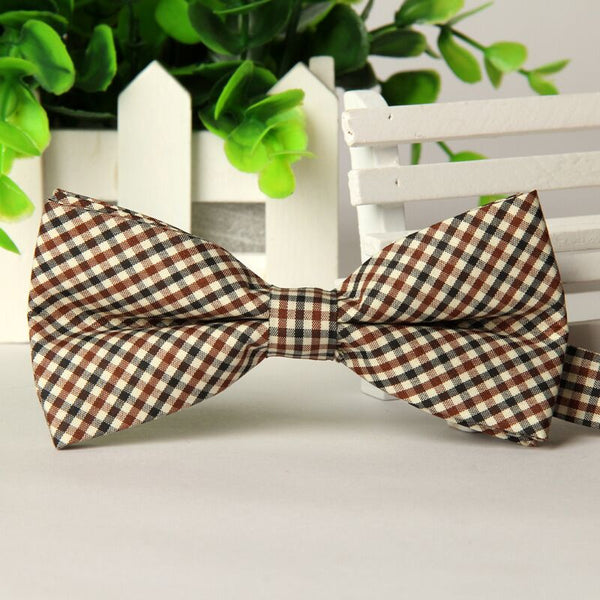 SHENNAIWEI high quality fashion 2016 men casual Cotton bow tie men's bowties for man butterfly cravat Plaid bowtie Gravata lot