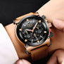 LIGE Watch Men Sport Quartz Fashion Leather Clock Mens Watches Top Brand Luxury Waterproof Business Watch Man Relogio Masculino