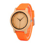 BOBO BIRD Men Design Bamboo Wood Quartz Watch Japanese Movement Inside With Soft Silicone Strap Casual Ladies watch For Gift