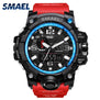 SMAEL Luxury Brand Mens Sports Watches LED Digital Clock Fashion Casual Watch Digital 1545 relogio militar Clock Men Sport Watch