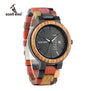 BOBO BIRD WP14-1 Colorful Wooden Watch for Men Women Fashion Wood Strap Week Display Date Quartz Watches Luxury Unisex Gift