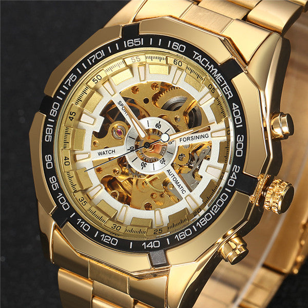Mens Top Brand Luxury Mechanical Male Wrist Watch Stylish Classic Black Watches Automatic Skeleton Man Clock relogio masculino