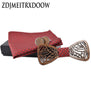ZDJMEITRXDOOW wooden bow Tie set and Handkerchief Bowtie Necktie Cravate Homme Noeud Papillon Man Corbatas Hombre Pajarita
