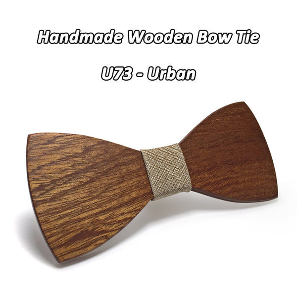 Mahoosive Wood Bow Tie Mens Wooden Bow Ties Gravatas Corbatas Business Butterfly Cravat Party Ties For Men Wood Ties