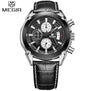 MEGIR Luxury Brand Military Watches Men Quartz Chronograph 6 Hands Leather Clock Man Sports Army Wrist Watch Relogios Masculino