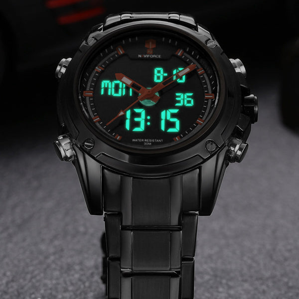 Top Men Watches Luxury Brand Naviforce Men's Quartz Hour Analog LED Sports Watch Men Army Military Wrist Watch Relogio Masculino