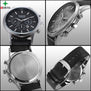 2017 Luxury Brand Quartz Wristwatch Men Leather Watches Male Stainless Steel Waterproof Wrist Fashion Casual Men Business Watch