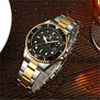 2017 role Gold Watch Men Watches Luxury Famous Wristwatch Male Clock Golden Quartz Wrist Watch Calendar Relogio Masculino DATE