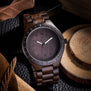 Luxury UWOOD Brand Natural Purple Heart Wooden Watch For Men Janpan MIYOTA Movement Wood Watches Dress Wristwatch Gift